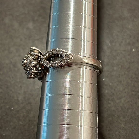 Vintage Camrose & Kross JBK Jackie Kennedy 925 Silver Crystal Ring Size 9.75 - Picture 3 of 15